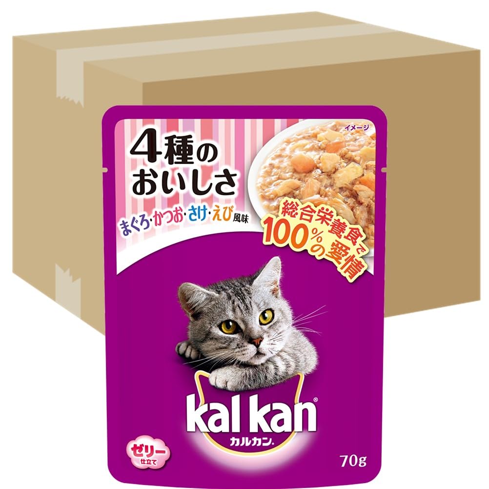 Amazon.co.jp: カルカン パウチ 1歳から 70g×160袋 4種のおいしさ