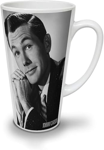Miniatura 5 de Wellcoda Johnny Carson USA Latte - Taza de café famosa, mango cómodo, impresión de dos lados, cerámica resistente