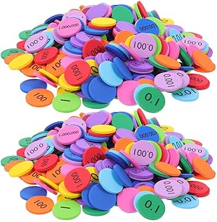 ibasenice Arithmetic Disks 320Pcs Foam Soft Foam Numbers Counting Chips for Math Counters Kindergarten, Math Teacher Supplies Number Round Disks