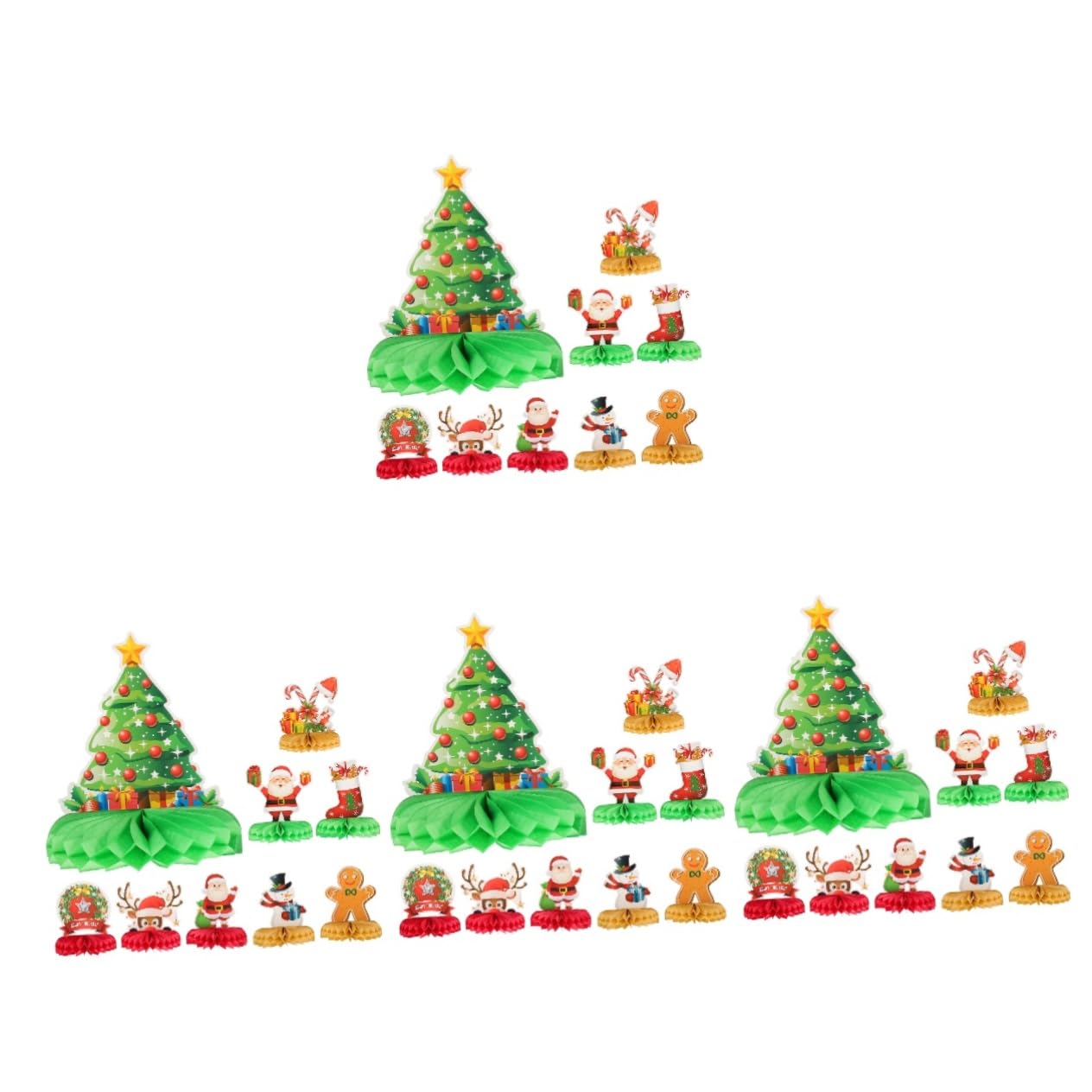 Alasum 36piezas Adornos De Para Decoración De Mesa Navideñas De Mesa Para Celebraciones De Navidad
