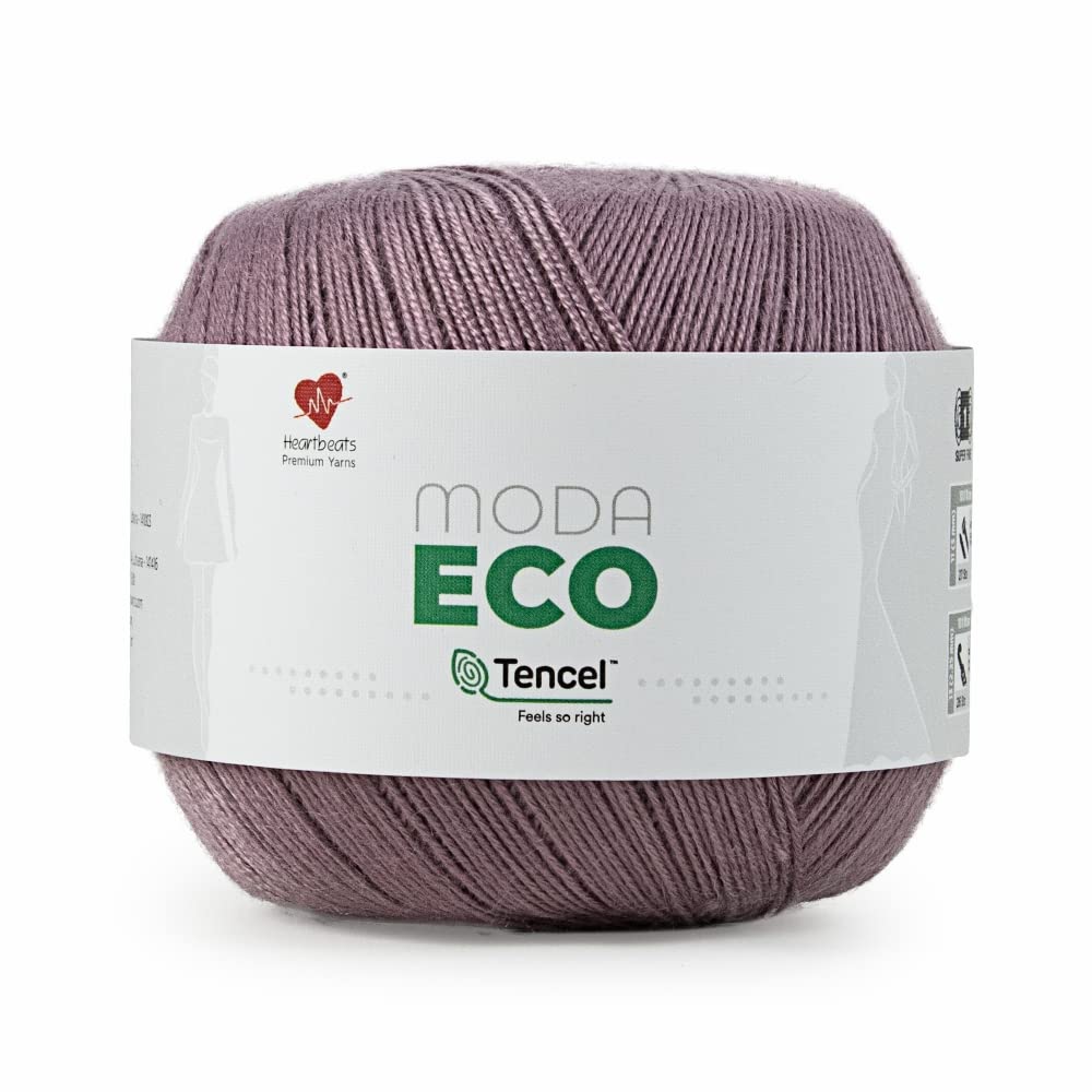 Moda ECO, Tencel� Lyocell Fingering Weight Crochet Yarn OEKOTEX Certified Class I, Shade no. MOD012