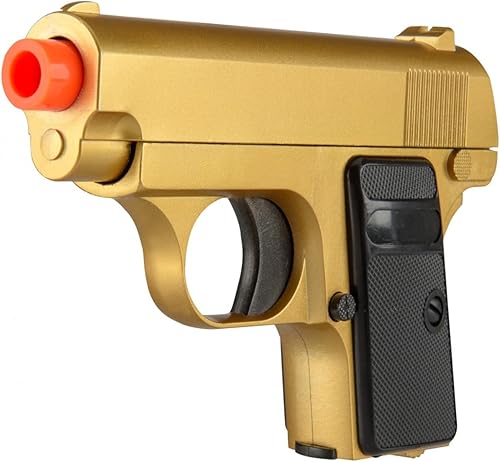 Miniatura 3 de GoldenBall Chaleco de resorte compacto Pocket MetalPolímero Pistola Airsoft - Oro
