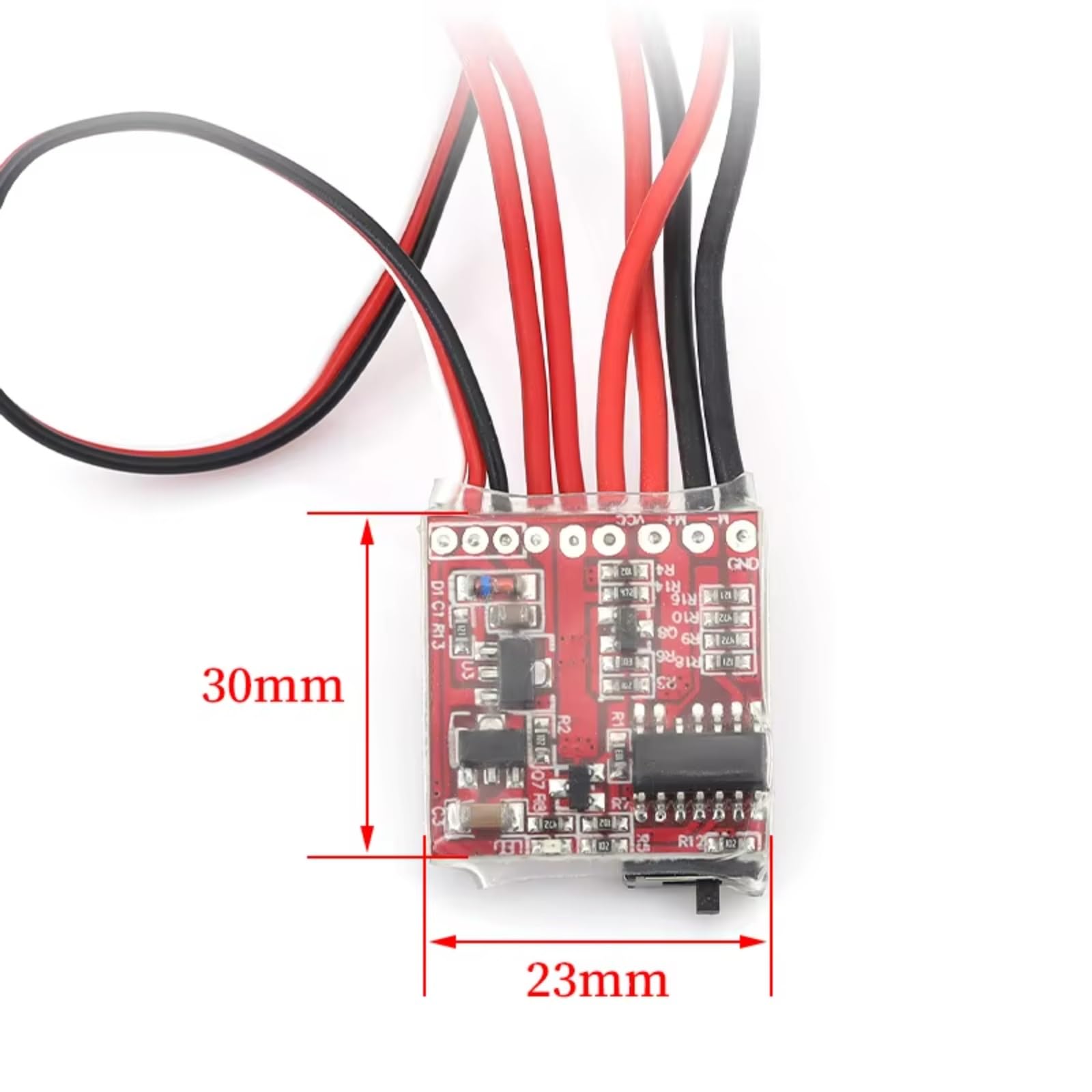 para Mini 20A 4,8 V-8, V Cepillado ESC Controlador Velocidad Eléctrico Motor Electrónico RC Modelo Coche Accesorio Modificado Reemplazo Crawlers RC Cepillado Esc