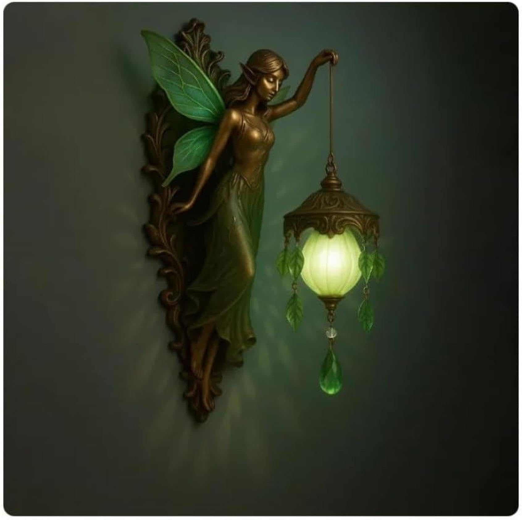 Retro Fairy Lamp,Atmosphere Wall Light,Resin Sconce with Warm Glow