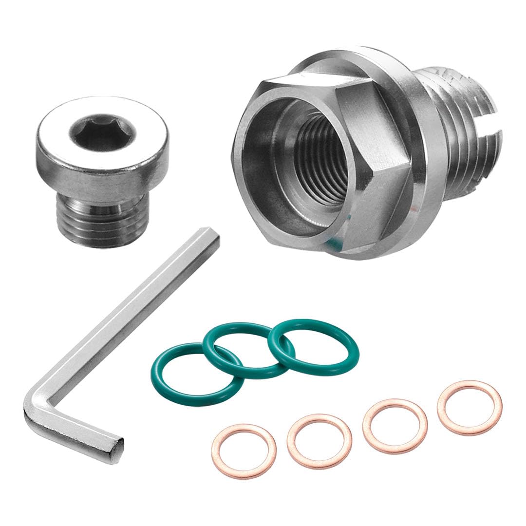 YOUYIA M14.11.5 X 15mm Self Tapping Oil Drain Plug Oversize Piggyback Stainless