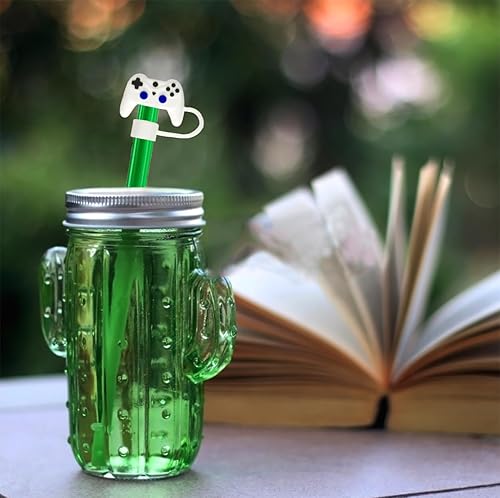 Miniatura 5 de 4 piezas de cubierta de paja de 0.4 pulgadas, tapa de popote para copa Stanley, a prueba de polvo, puntas de popote reutilizables para popote