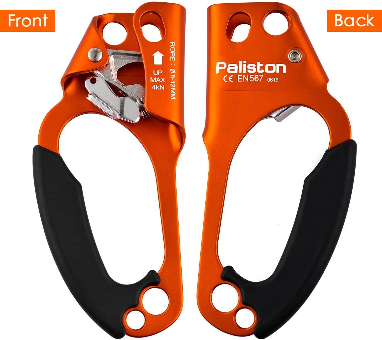 Climbing Hand Ascender for Rock Climbing Arborist (Right and Left) for 8~12 mm Rope