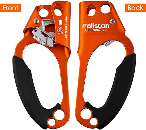 Miniatura 6 de Ascensor de mano de escalada para arbolista de escalada (derecha e izquierda) para cuerda de 8 ~ 0.472 in