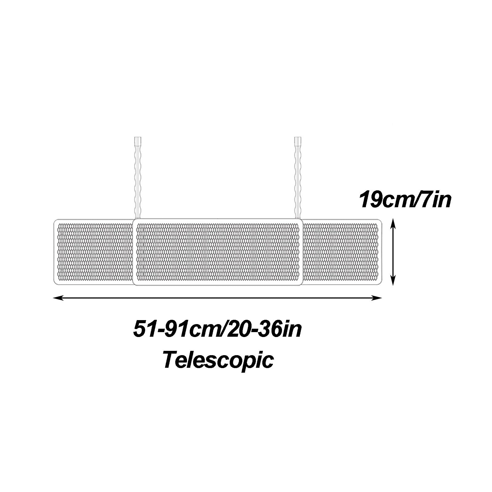Deflettore Condizionatore Universale Telescopico, Deflettore Aria Condizionata per Split e AC a Parete, Design a Microfori a Nido d'Ape