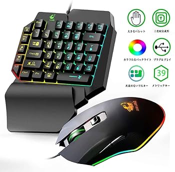 コンバーターマウス 一式セット Amazon.co.jp: 片手キーボード マウス コンバーター セットこん