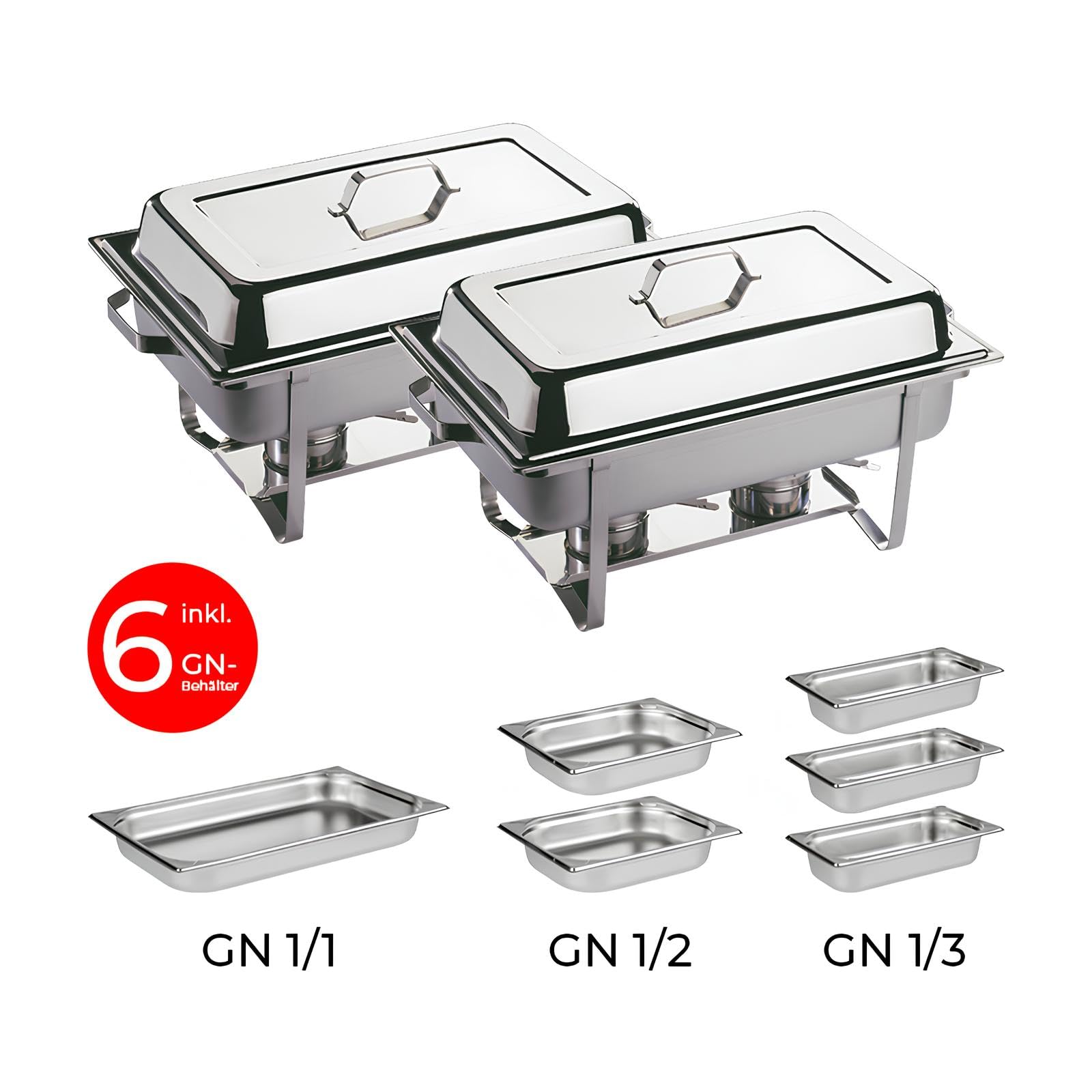APS Chafing Dish, Acero Inoxidable, Plata, 0