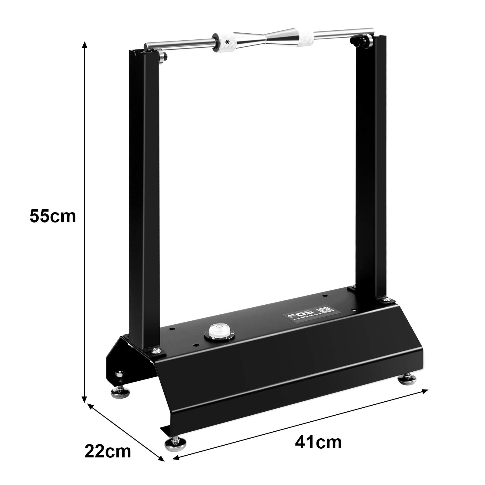 GYMAX Equilibratrice Pneumatico Universale, Porta Ruota in Acciaio, Piedi Regolabili in Altezza, Nuclei Regolabili, Attrezzi per Moto e Biciclette per Riparazione, 41 x 22 x 55cm