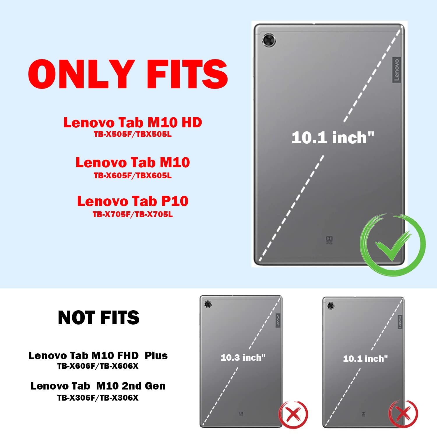 Amazon.com: TIPOYOROO Case Compatible for Lenovo Tab M10 HD 10.1
