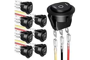 3 way switch 12v round light rocker switch