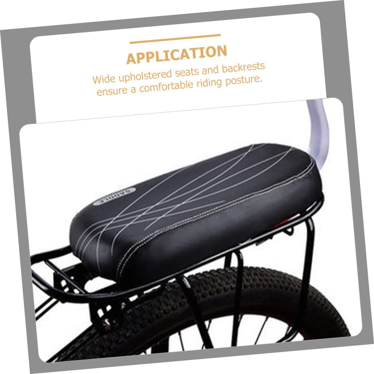 UPKOCH Asiento Trasero para Bicicleta Cojín Ergonomico y Resistente Accesorio para Niño Niña Compatible con Bicicletas De y Urbanas