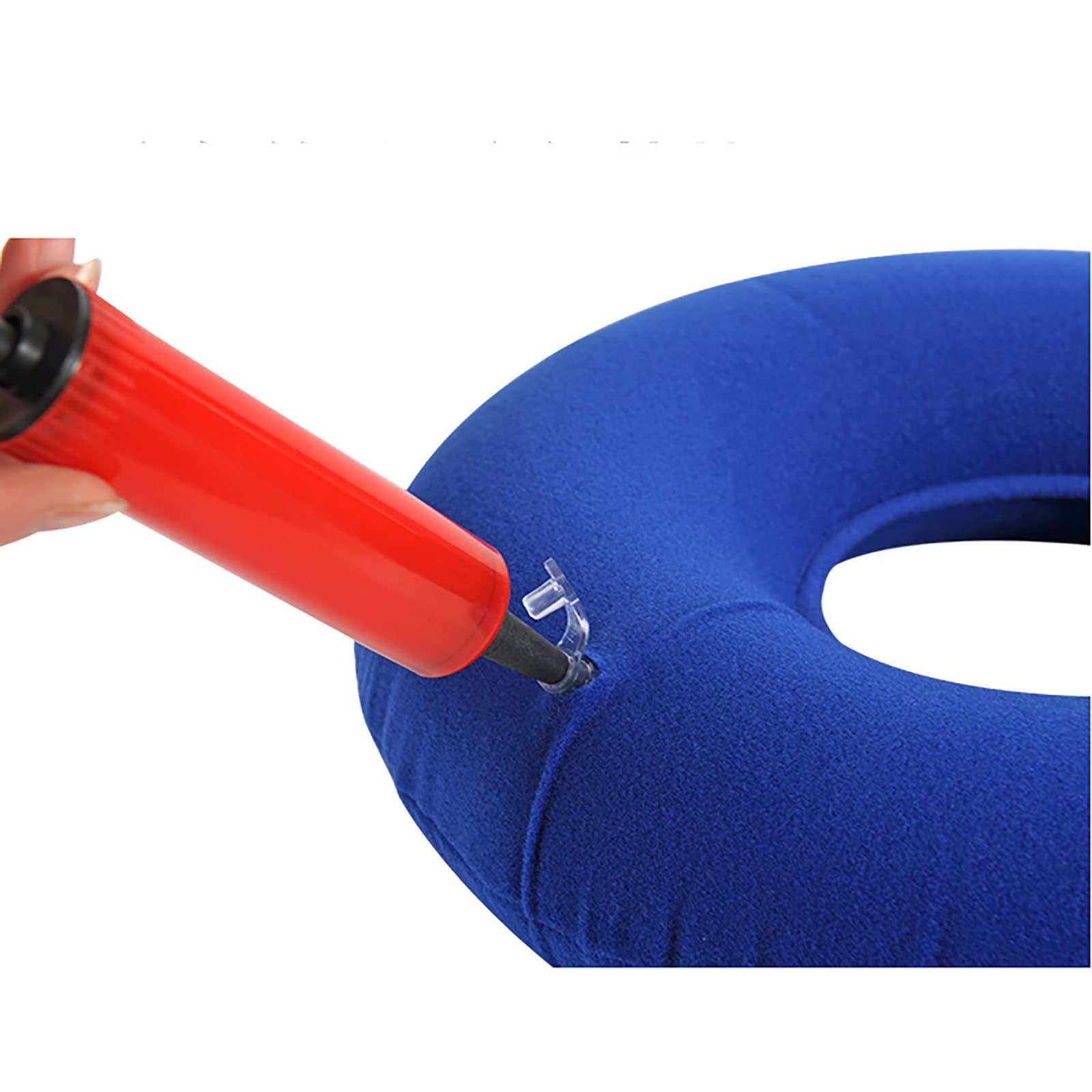 Cojines de asiento de aire antiescaras Cojín de dona inflable para ancianos postrados en cama discapacitados, paralizado Cojín de cuidado de la cama del paciente Cojín antihemorroides de cola de
