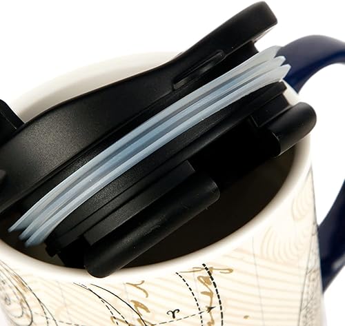 Miniatura 5 de Topadorn Taza de viaje de cerámica y taza de café 17 oz. con mango y caja de color, Starstruck