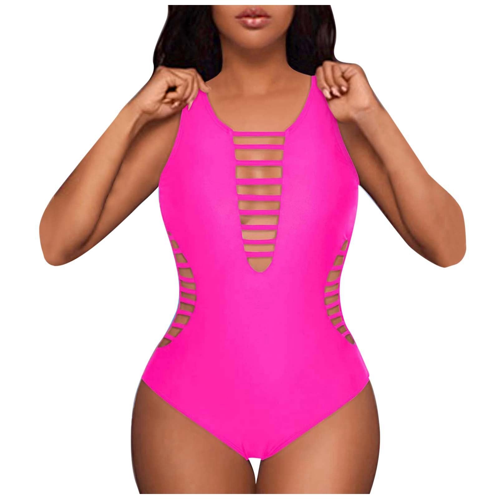 Traje de baño de mujer con diseño triangular y espalda abierta con tirantes ajustables 5