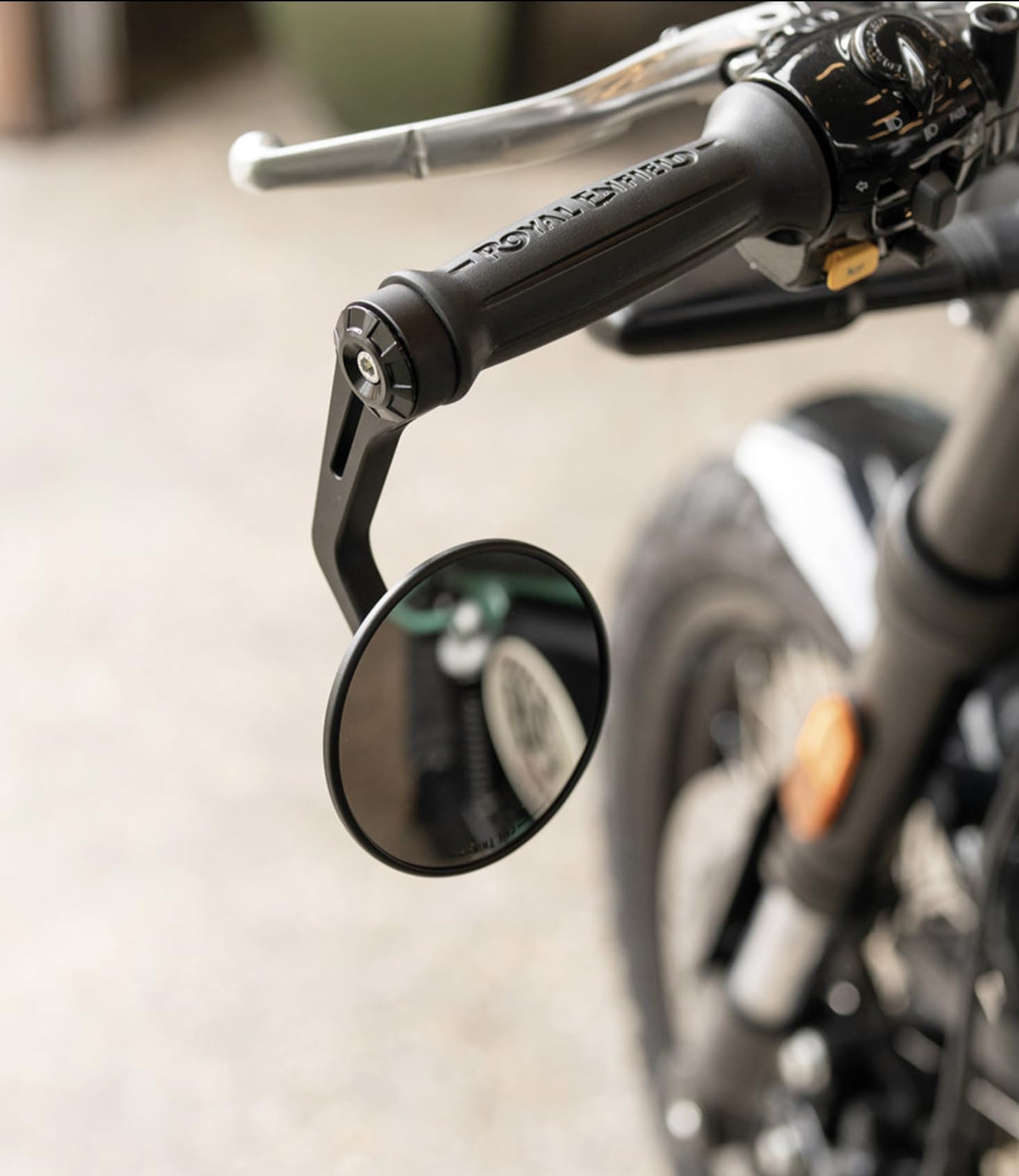 Specchietto Bar End 'ROCKER' Omologato ECE - 100mm - Cafe Twin