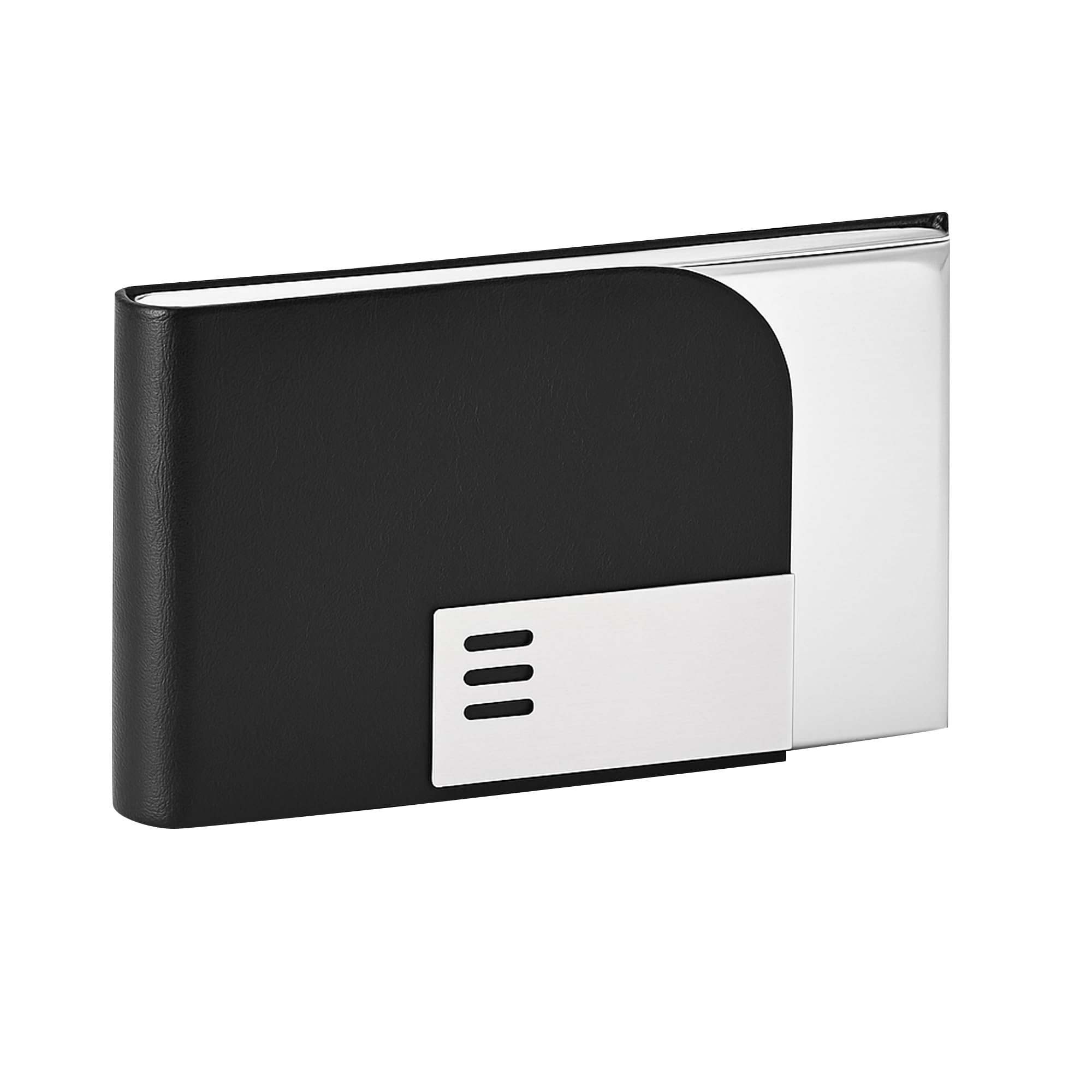 FELSTAR PU Leather Professional Business Visiting Card Holder/Credit Card Holders Men, Women Day Gift, Corporate Gift for Employees (Black)