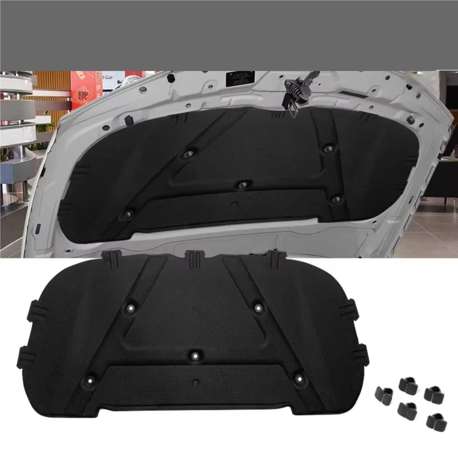 Dämmung Haube Vorne Motorhaube Isolierung Pad Motorhaube Wärme Schallschutz Matte Kompatibel Mit Für 1 Serie Für E81 120I 2007-2011