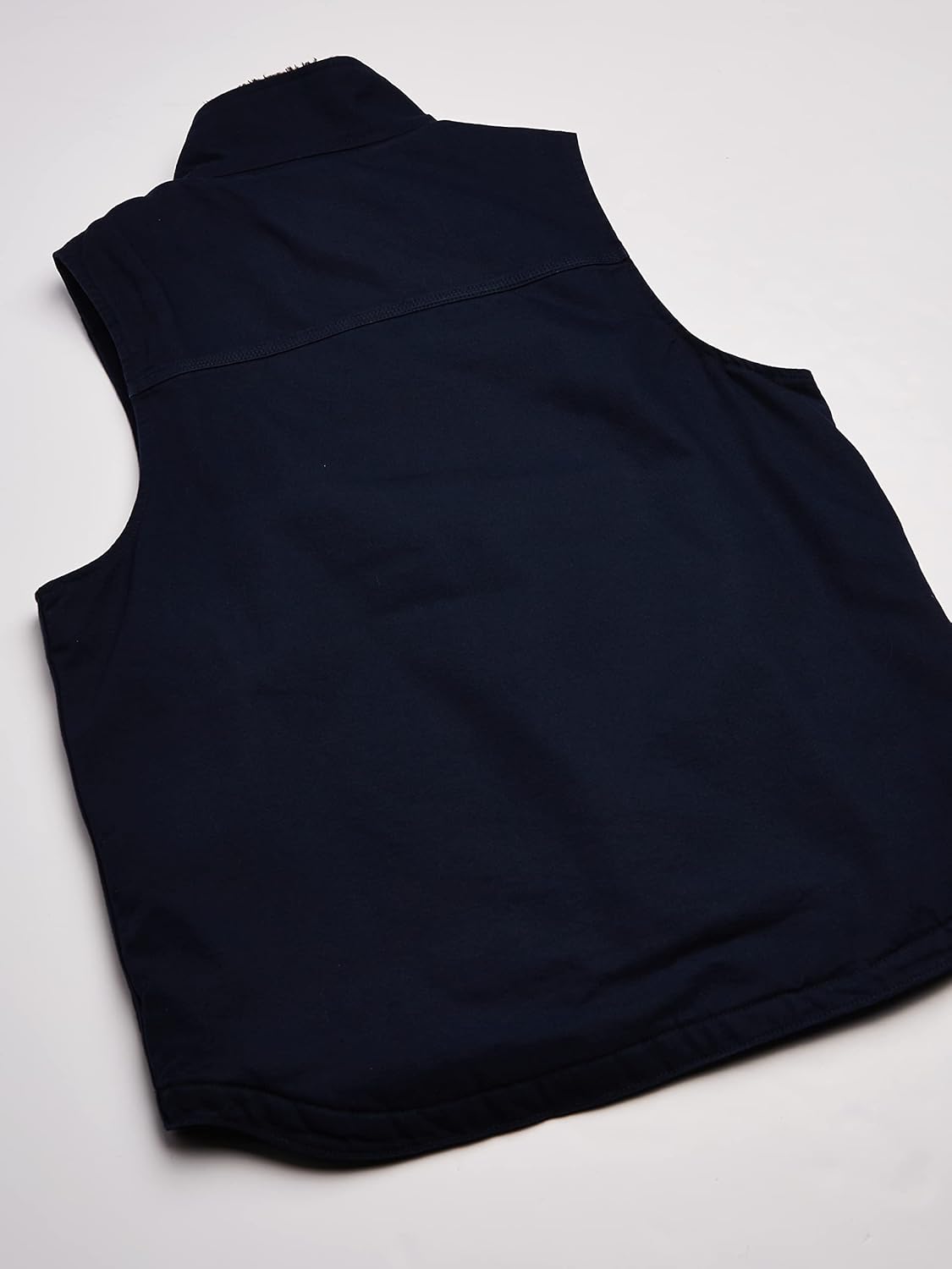 Carhartt Men's Loose Fit Washed Duck Sherpa-Lined Mock-Neck Vest - Image 6