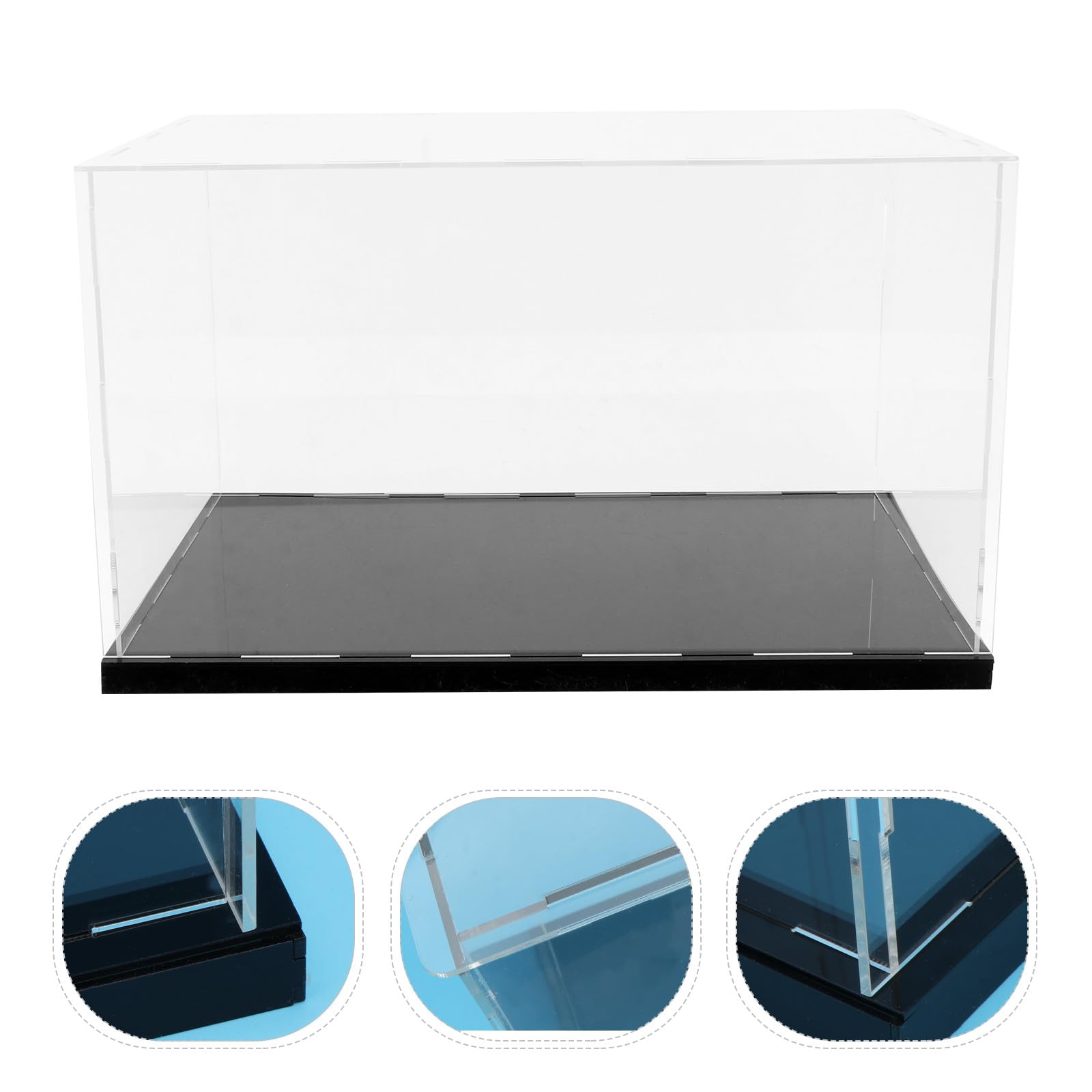 FOMIYES Vitrina Protección para Acrílica Transparente Tapa Antipolvo para Exhibición y Almacenamiento Modelos Hechos a Mano en Hogar Personal
