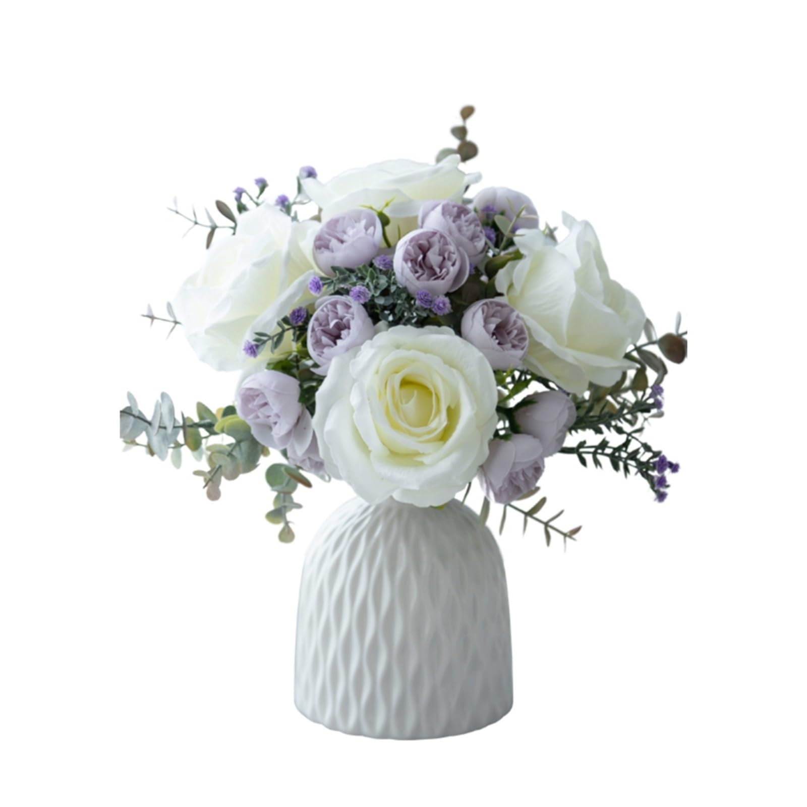 Flores Artificiales para Decoración Flores artificiales elegantes y frescas, flores falsas en la mano, mesa de comedor interior moderna y sencilla, decoración de entrada for mesa de centro Plantas y f