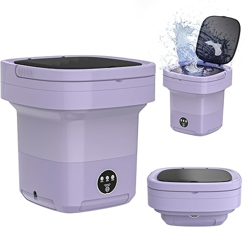 Lavadora portátil, mini lavadora de gran capacidad de 11 L para ropa interior y calcetines, lavadora de viaje compacta para apartamento, RV,