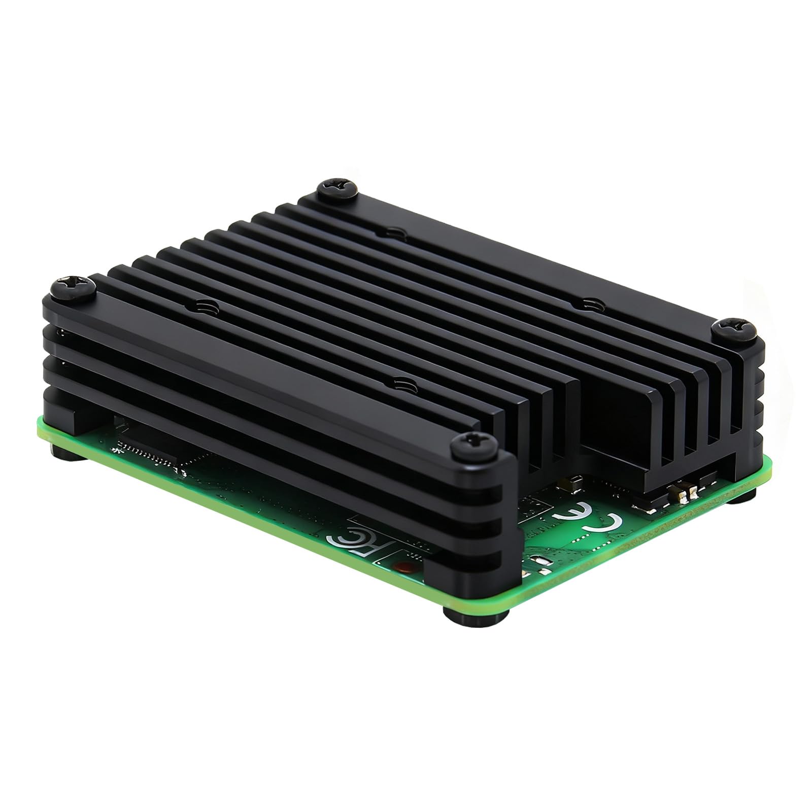 C235 12mm Embedded Aluminum Heatsink for Raspberry Pi CM4 - Precision Fit, Passive & 30mm Fan Support, Includes Thermal Pad & Screws