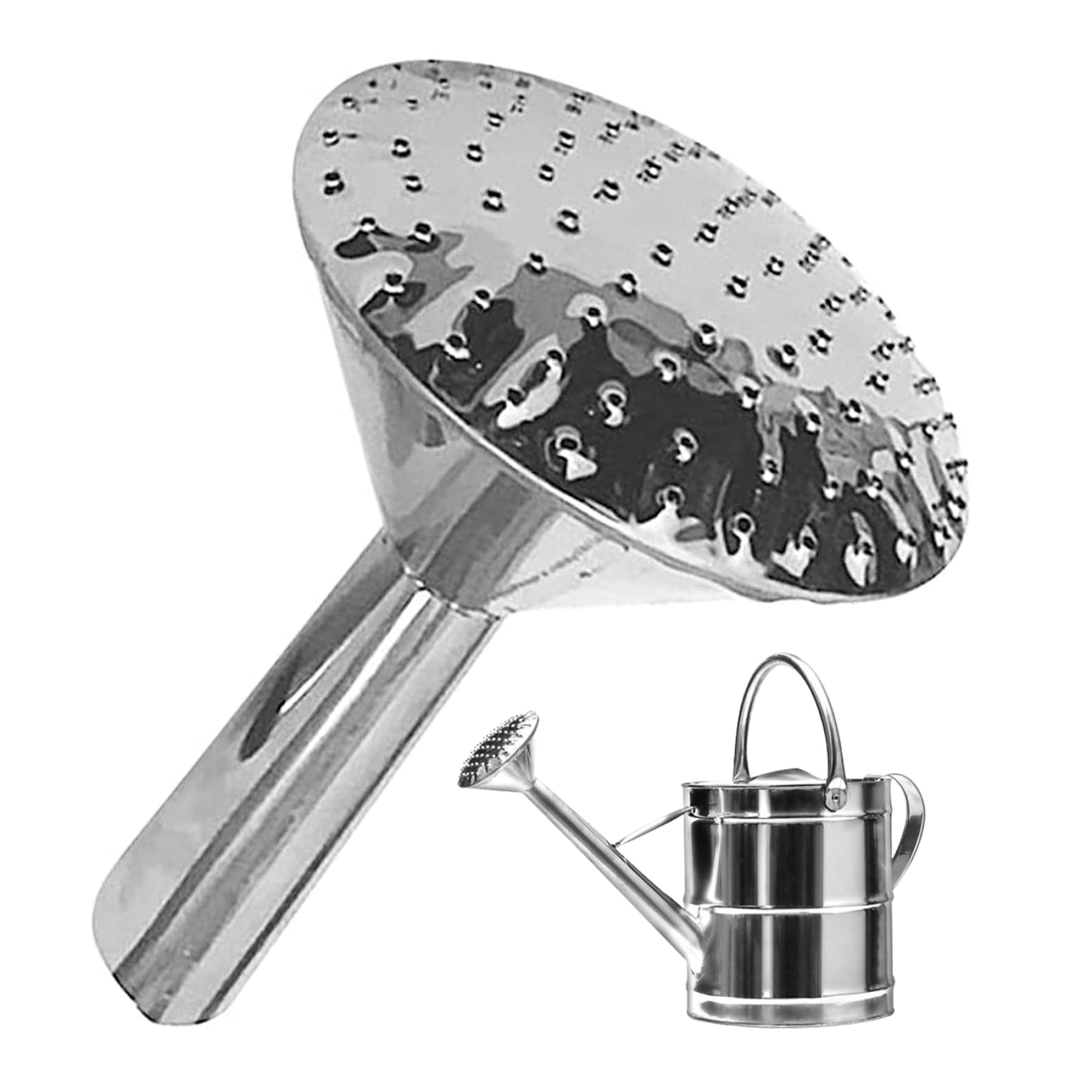 Watering Can Spout Replacement, 11cm Stainless Steel Watering Can Rose Head, Rust-Resistant Sprinkler Spray Spout Nozzle for Most Garden Cans
