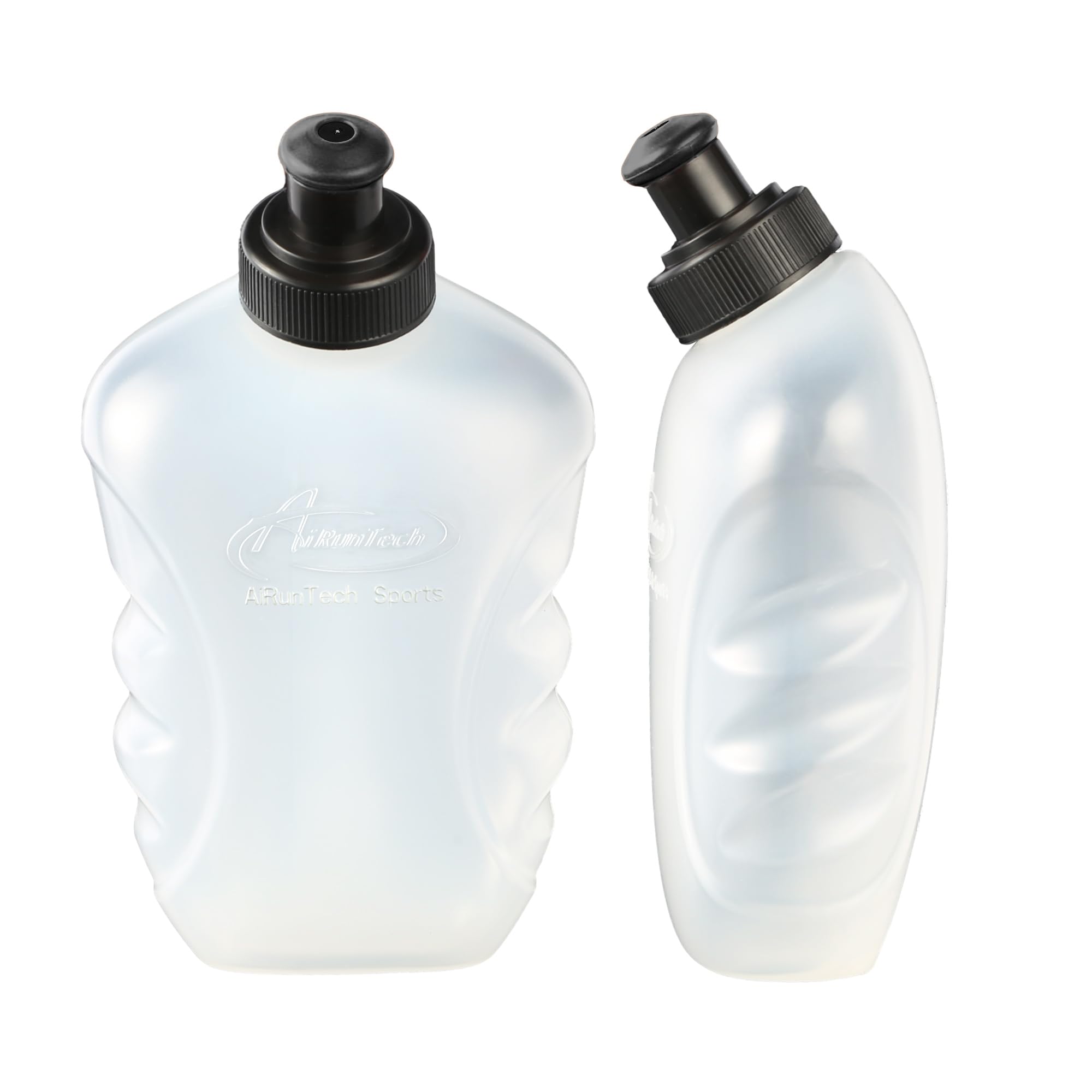 AiRunTech BPA-Free Water Bottles (2X 10 OZ) for Running Hydration Belt - Leak-Proof, Lightweight, and Perfect for Marathon and Hiking