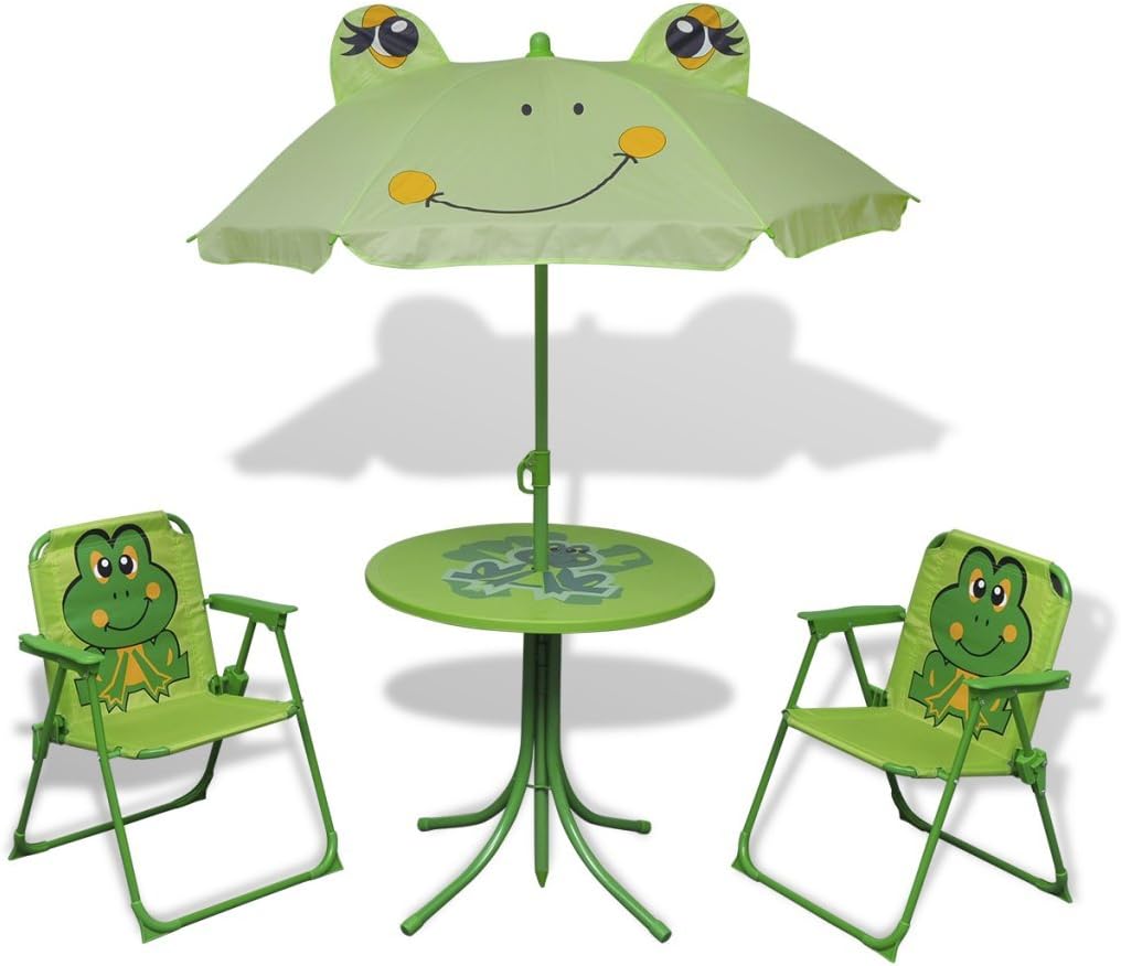 Festnight Muebles de Jardín Infantil con Sombrilla para Niños
