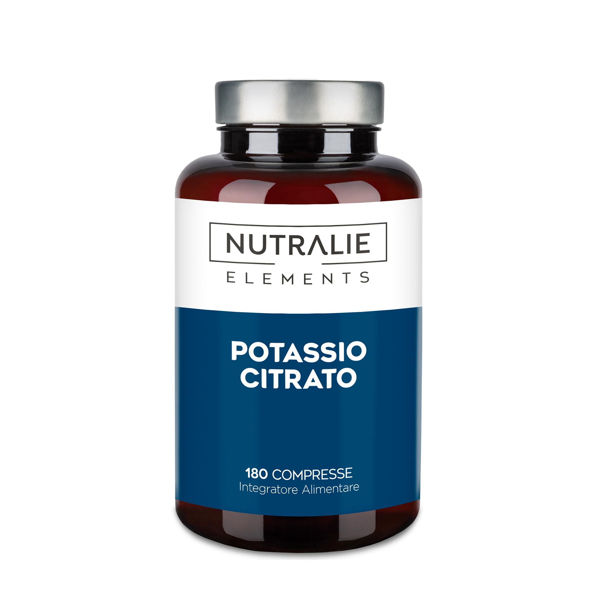 Potassio - Citrato di Potassio - 2880mg - 180 Compresse - Muscolo - Elemento Potassium +1000mg - Citrato di Potasio - 180 Compresse Nutralie