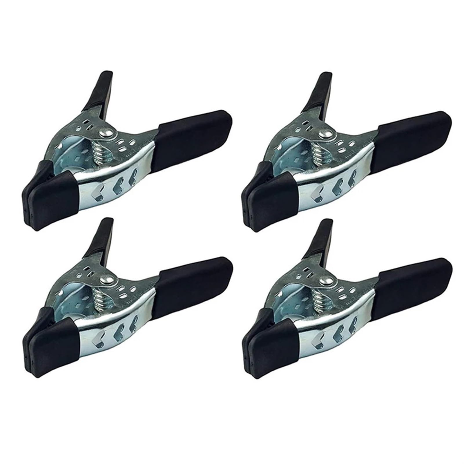 4 Abrazaderas de Resorte de 6 Pulgadas en Forma de A, Abrazaderas de Metal con Puntas de plástico, Pinzas de Agarre Resistentes para carpintería, Accesorios para Herramientas manuales