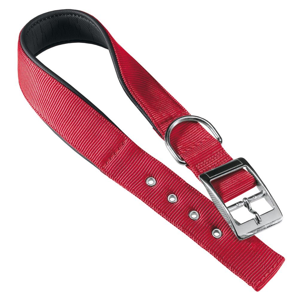 Roccos Premium Dog Collar | Medium to X-Large Size Pet Breeds | Ultra Soft Mesh, Nylon, Adjustable Length, Lightweight |(Red .1.5 Inches Thickness) (B0D7S1J3LF) Amazon Price History, Amazon Price Tracker