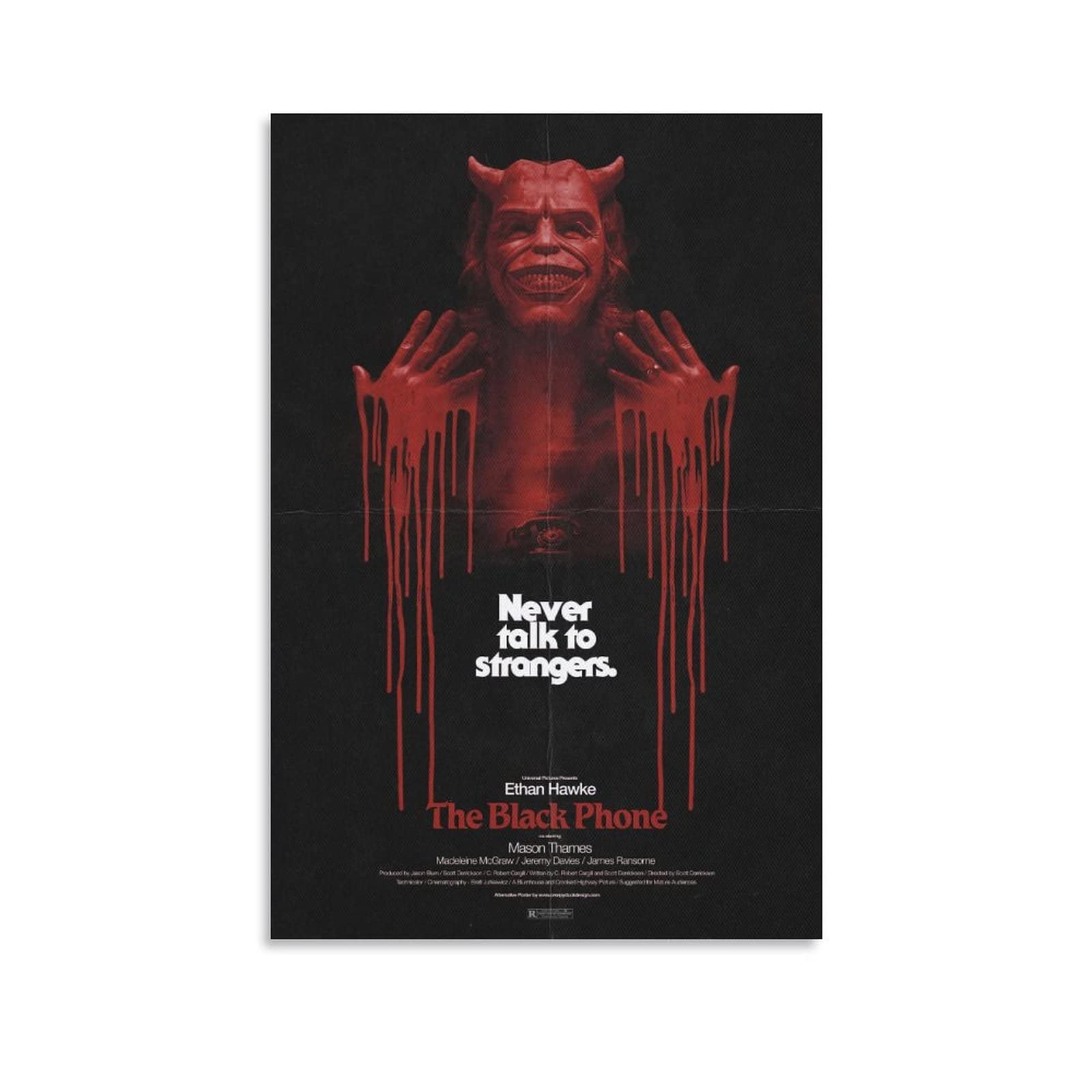 PONINI The Black Phone Movie Poster Tv Show Modern Decor Art Deco Fashion Pop Art 12x18inch(30x45cm)