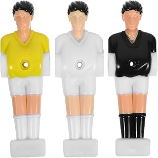 3 Figuras de Futbolín de PVC Ligeras y Resistentes al Desgaste, Accesorios Profesionales para Futbolín de Mesa, Paquete de 3 Piezas para Juego en Interiores