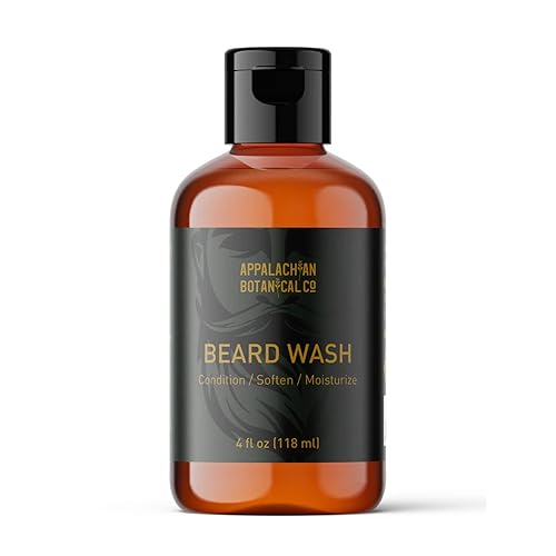 Jabón para barba para hombres, 4 onzas líquidas, champú y acondicionador para barba, lavado y acondicionador de barba para hombres, jabón para barba