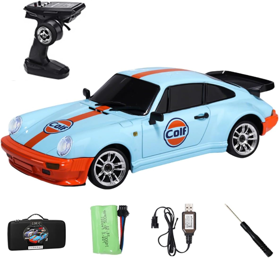 – 1/18 Drift RC Car Mini, 2.4G 3CH Full Proportional 4WD Metal Housing Drifting RC Racing Car Sports Car, RC Racing Car Model Toy Gift for Adults -Gyro RTR