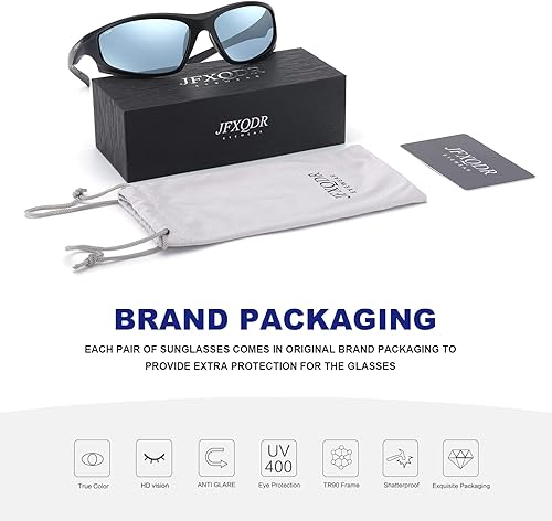 Vista 33 de Polarized Sunglasses for Men and Women, Sports Wrap Around Running Fishing Sun Glasses UV400 Protection RFS8202