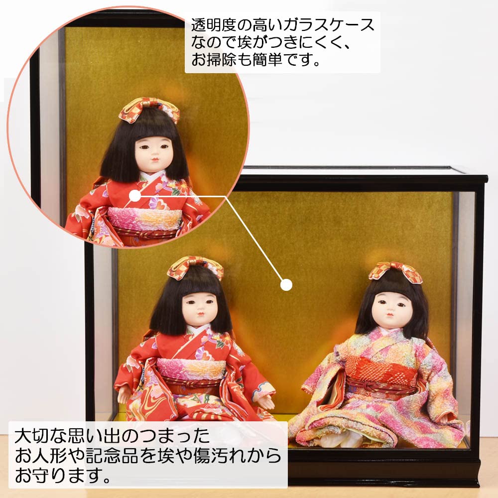 Amazon.co.jp: 陣屋 日本の伝統美を紹介します。: 人形ケース