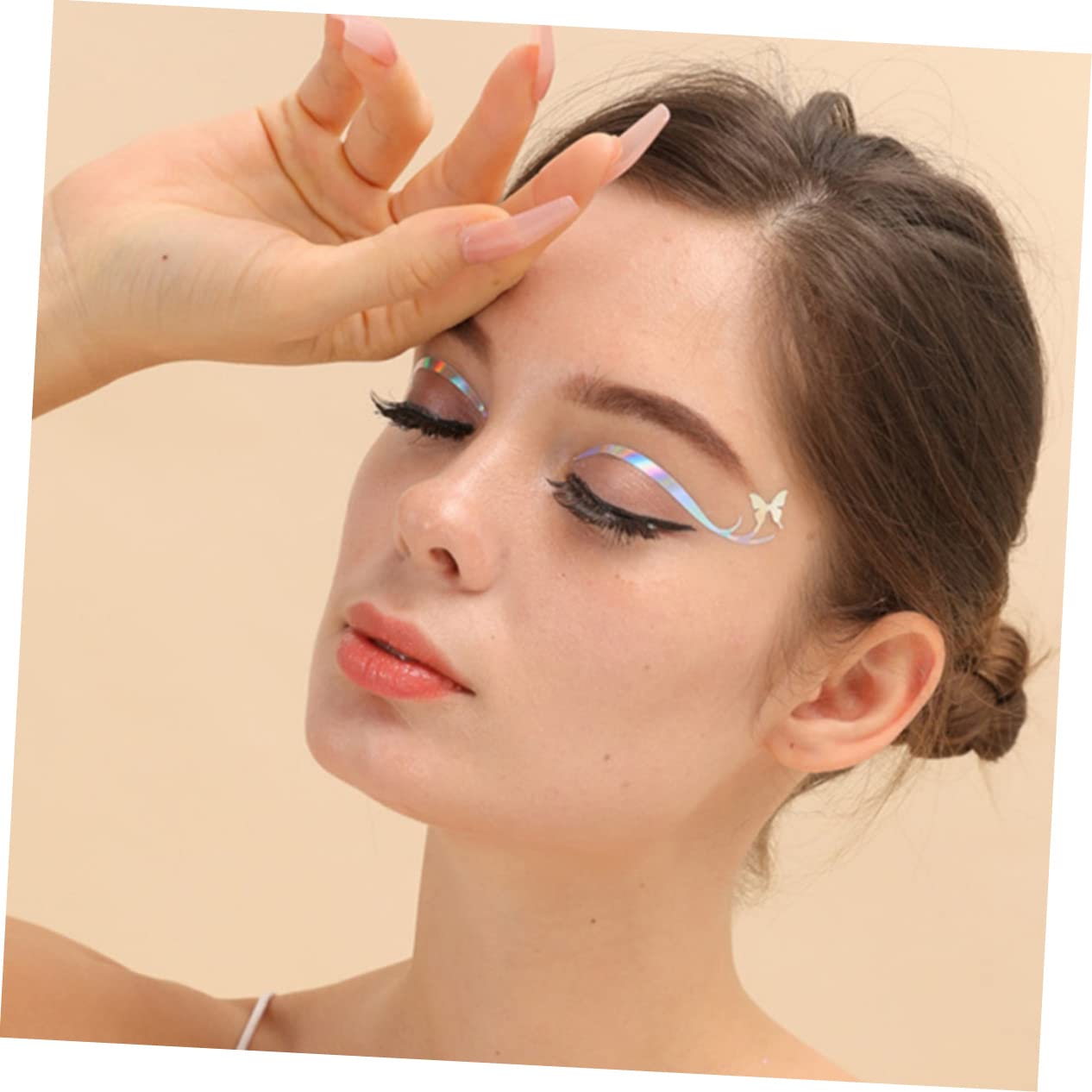 Ipetboom 24fogli Adesivi Per Stickers Per Eyeliner e Facili Applicare Per Look e Accattivante Speciali