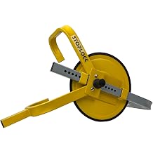 Stoplock Wheel Clamp HG 400-00 - Anti-Theft Lock Device for Small-Wheeled Cars Caravans Trailers with 13" to 15" Wheels, Yellow