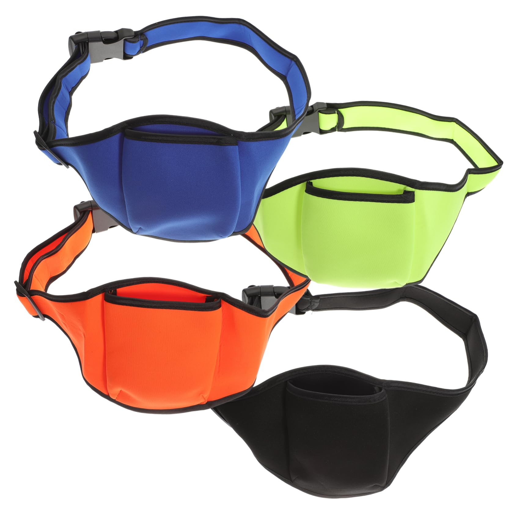 GOOHOCHY 4Pcs Microphone Carriers Pack Lightweight Waist Mic Pouches for Fitness Instructors Speakers and More Secure Comfortable Design for Stage Work and Active Use