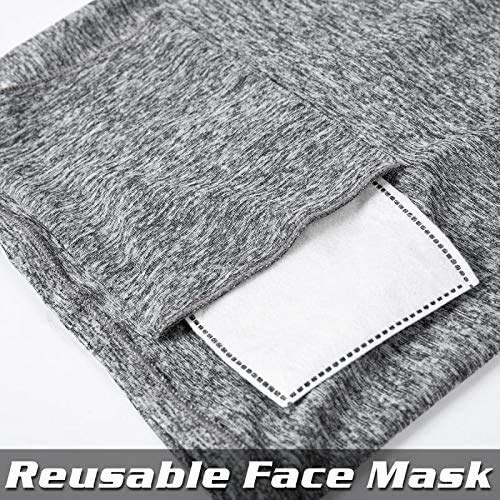 VOCALOL-Seamless-Face-Cover-Multifunctional-Headwear-Sports-Headbands-Neck-GaiterNon-Slip-Breathable-Bandanas-for-DustOutdoorsFestivalsSportsMulti-Purpose-Face-Cover-Gray