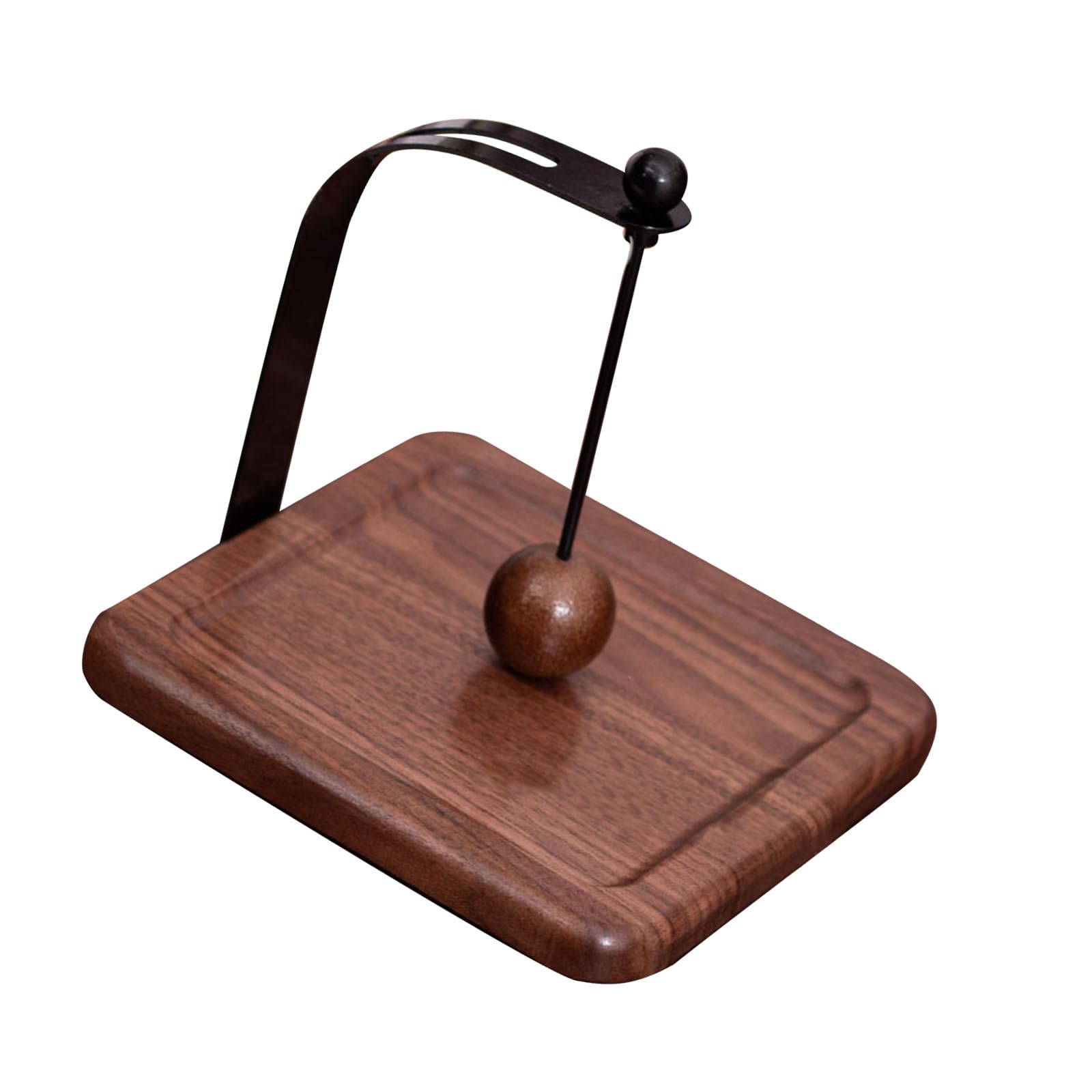 Wood Napkin Stand with Weighted Base for Indoor Outdoors Handcrafted Wood Tissue Box Stand
