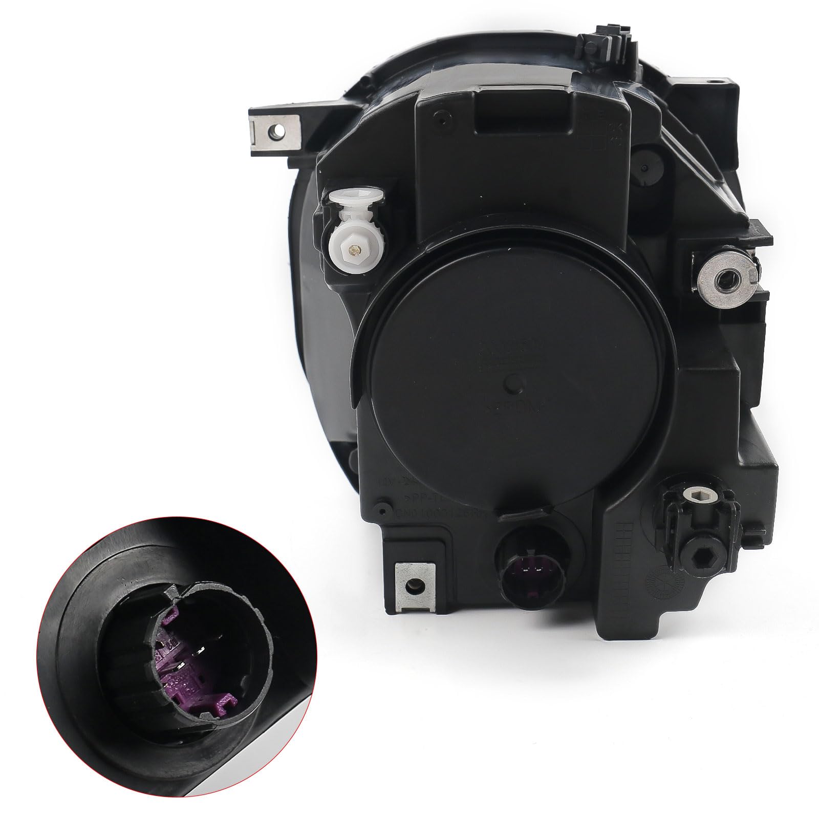 Huray Headlight Assembly for Jeep Renegade 2015-2018 Halogen Type Head Lamp Replacement Passenger Side 68256567AA, CH2503273 RH