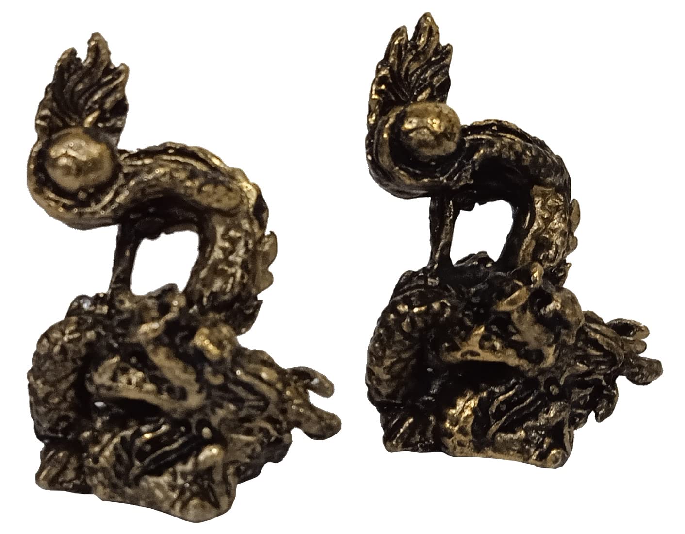Set Di 2 Statuine In Metallo Purpledip – Miniature Animali (tigre/pantera), Finitura Vintage, Dimensioni 5,1 Cm, Per Collezione O Terrario - 4