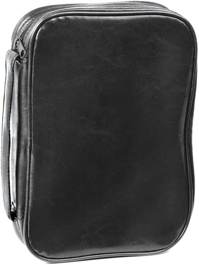 Dicksons Black Leatherette Bible Cover Case with Handle, (Maxi) 2X-Large
